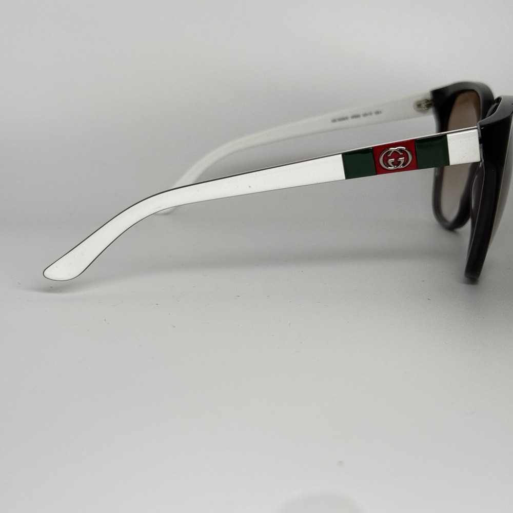 Gucci GG 3539/S 5FB81 Sunglasses Black White Web Stripe 62-11-135 Made in Italy - Picture 6 of 9
